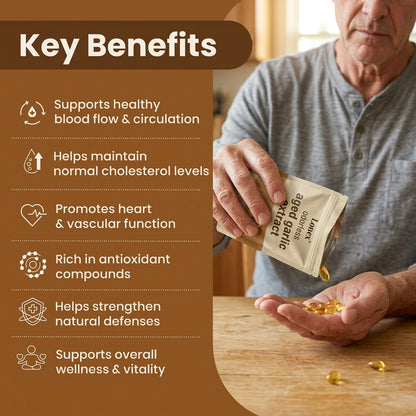 Aged Garlic Extract - 7500mg Odorless Softgels
