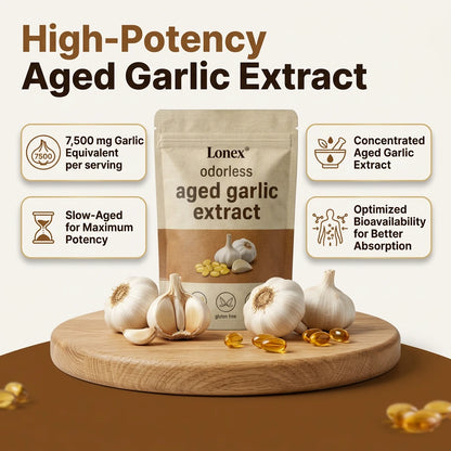 Aged Garlic Extract - 7500mg Odorless Softgels